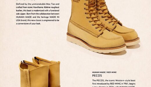 RED WING x HUMAN MADE コラボコレクションが国内発売予定