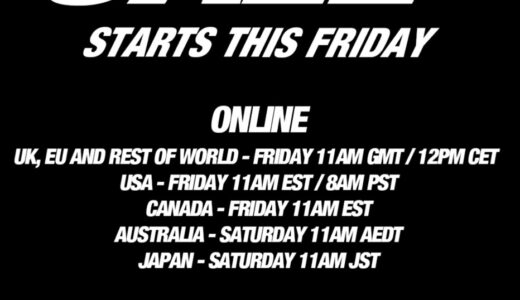 PALACE SKATEBOARDS 2025年秋冬セールが国内1月10日より開催