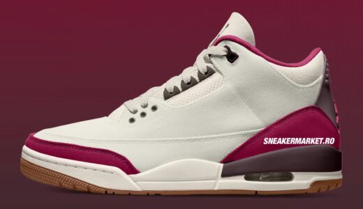 Nike Air Jordan 3 Retro Middle East “Soft Pearl and Pomegranate”が発売予定 ［IX6986-047］
