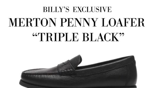 【先行予約受付中】POLO RALPH LAUREN x Billy’s 別注『MERTON PENNY LOAFER “TRIPLE BLACK”』が国内3月20日より発売