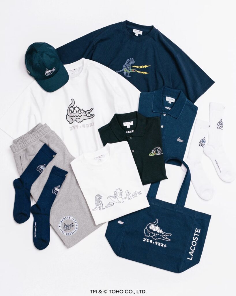 LACOSTE x GODZILLA コラボコレクション第2弾が国内4月25日／5月29日