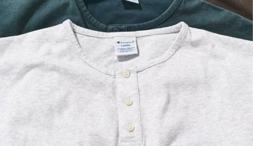 Champion x 417 EDIFICE 26SS 別注『ブリーチウォッシュ ヘンリーネックTシャツ』の国内先行予約が開始 ［26071313000120］