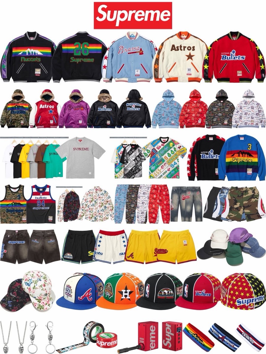 Supreme x Mitchell & Ness 26SS Week13 が国内5月23日より発売【全