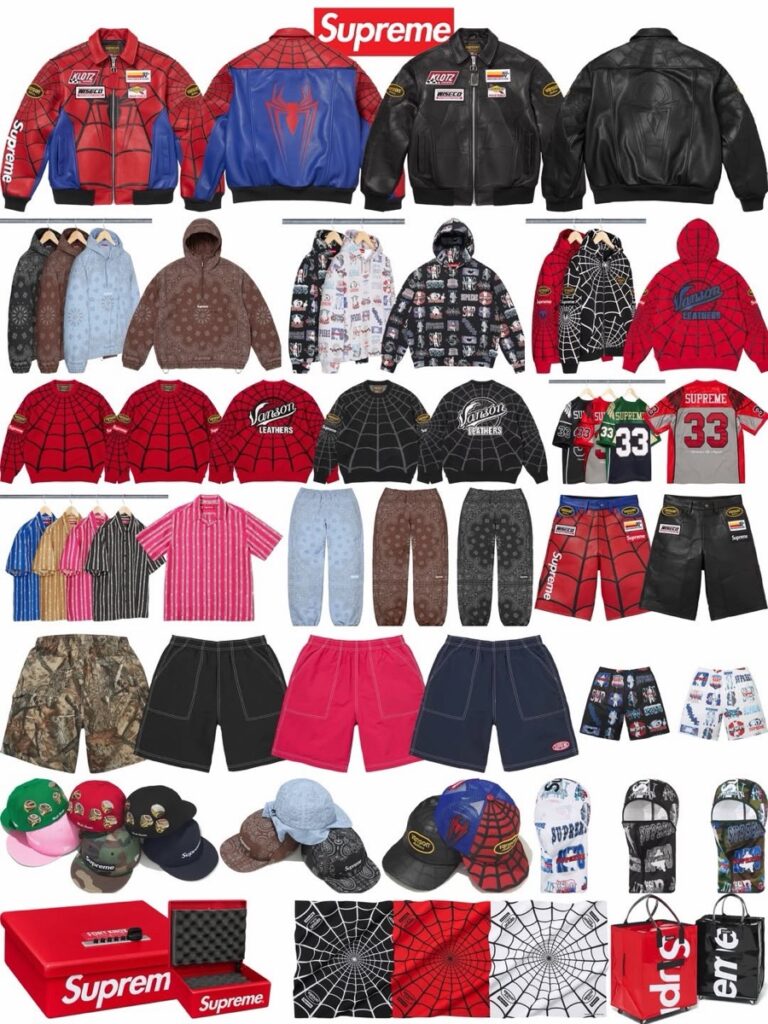Supreme x Vanson Leathers x Spider-Man 26SS Week14 が国内5月30日