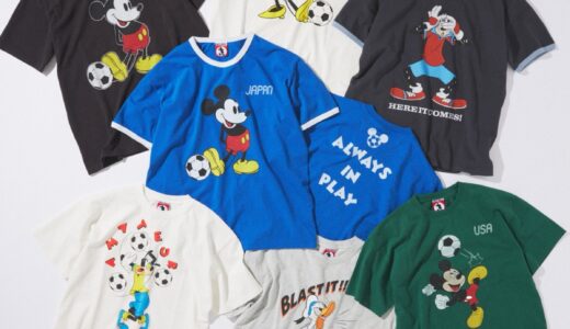 JOURNAL STANDARD x MICKEY MOUSE 別注 サッカープリントTシャツの国内先行予約が開始 ［26071600990010］