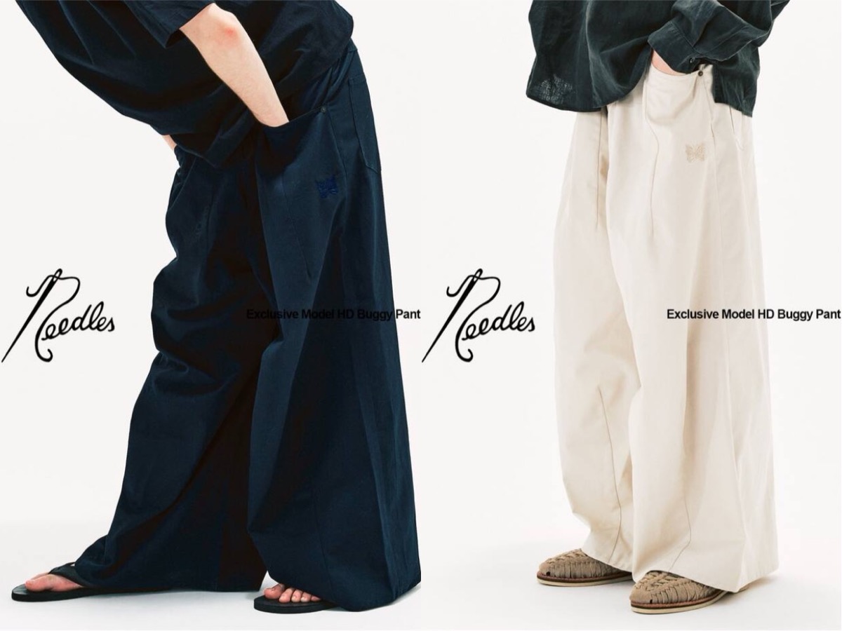 NEEDLES x 417 EDIFICE 26SS 別注 H.D. Buggy Pant MILITARYが国内発売