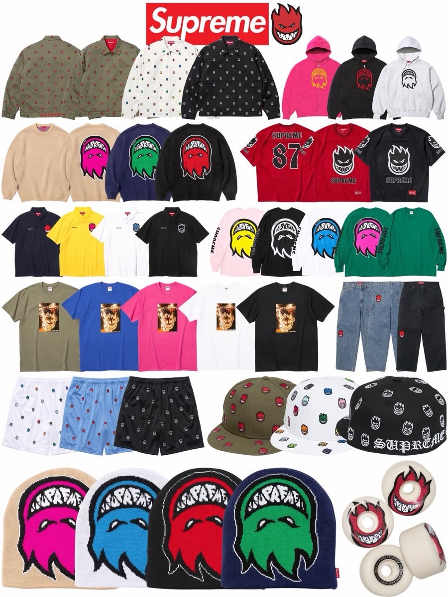 シュプリーム最終値下げ Supreme x Spitfire 26SS Week17 が国内6月20日より発売【全商品一覧