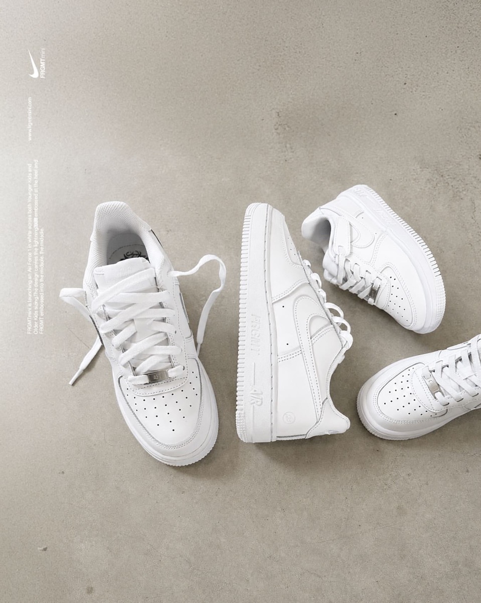 FRGMTmini x Nike キッズサイズの Air Force 1 Low が国内6月25日より