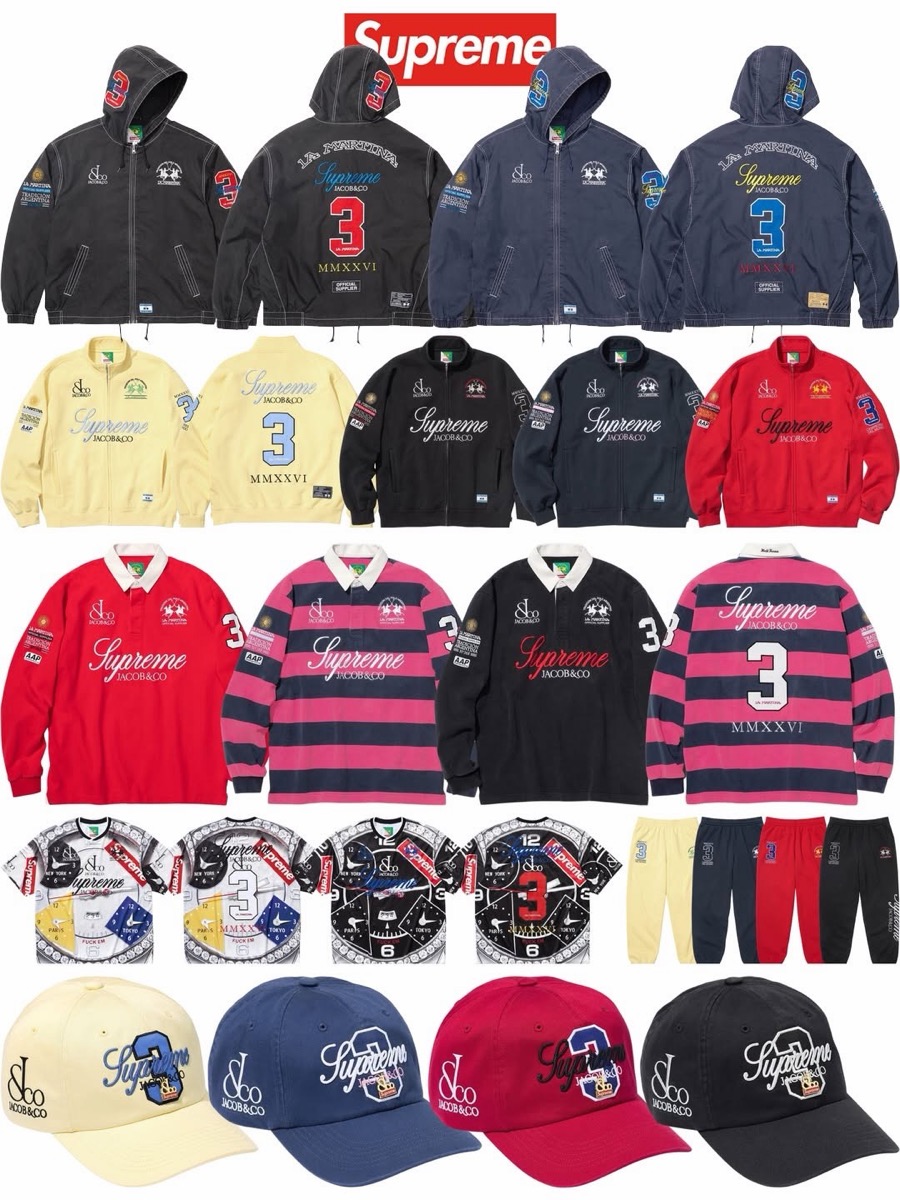 Supreme x La Martina / Jacob & Co. / Grave Digger 26SS Week16 が