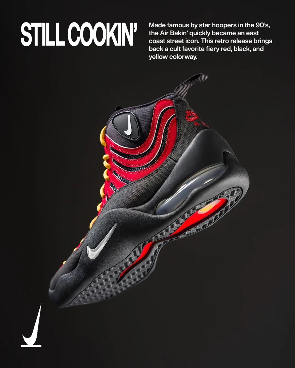 Nike Air Bakin OG High SP “Varsity Red”が9月に復刻発売予定