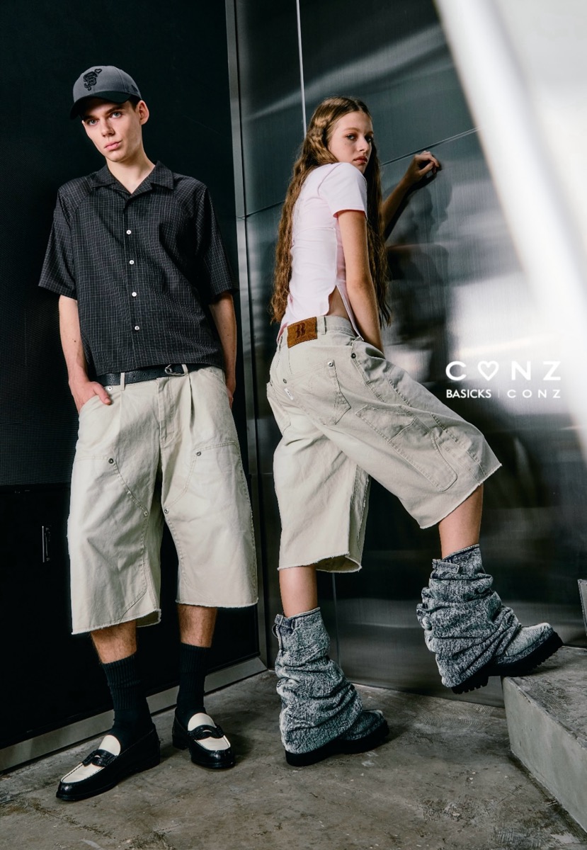 BASICKS x CONZ 別注ダックダブルニーハーフパンツが国内7月9日／7月11