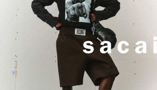 sacai x Muhammad Ali コラボアイテムが国内7月10日より発売