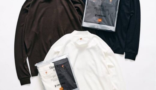 417 EDIFICE x Hanes 26FW 別注 モックネック L/S パックTシャツ（MODERN FIT）の国内先行予約が開始［26070313002330］