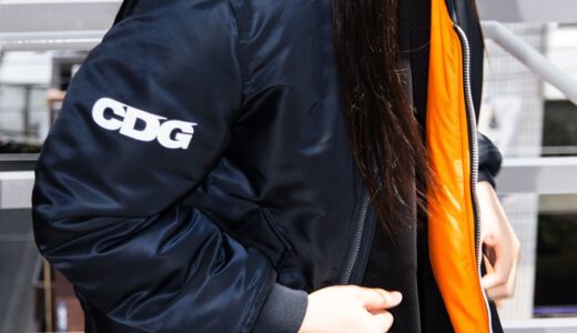 CDG x ALPHA INDUSTRIES 26FW『BIAS DESIGNED MA-1 JACKET “NAVY”』が国内8月5日／8月6日／8月7日より順次発売