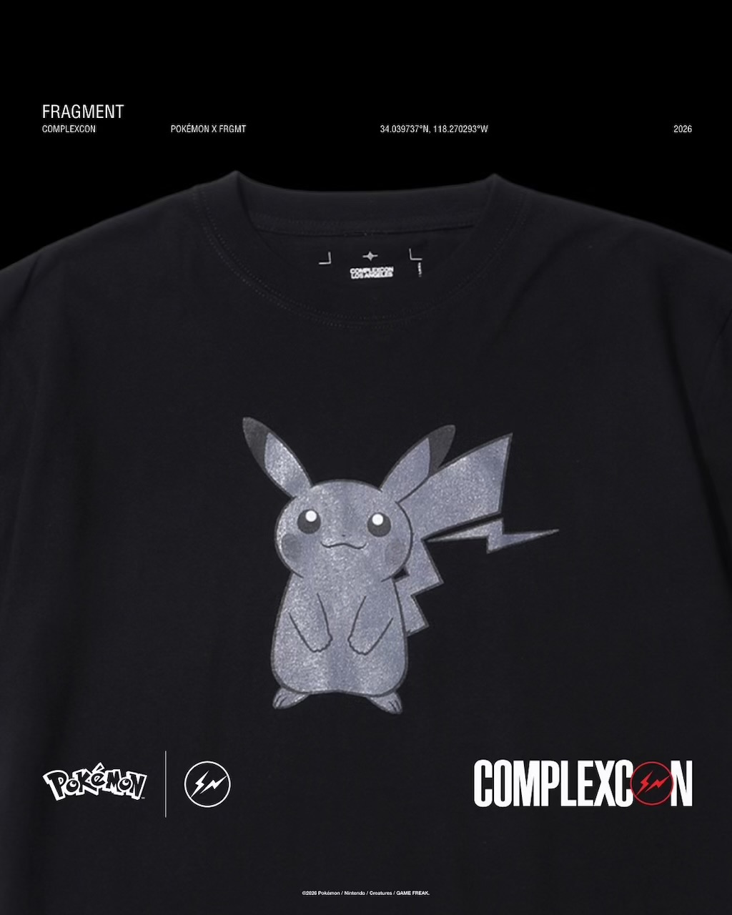FRAGMENT x Pokémon 新作コラボアイテムが10月3日よりComplexCon LAで