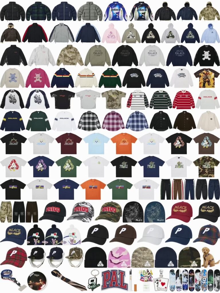 PALACE SKATEBOARDS “WINTER 26” Week1 が国内10月3日より発売 | UP TO