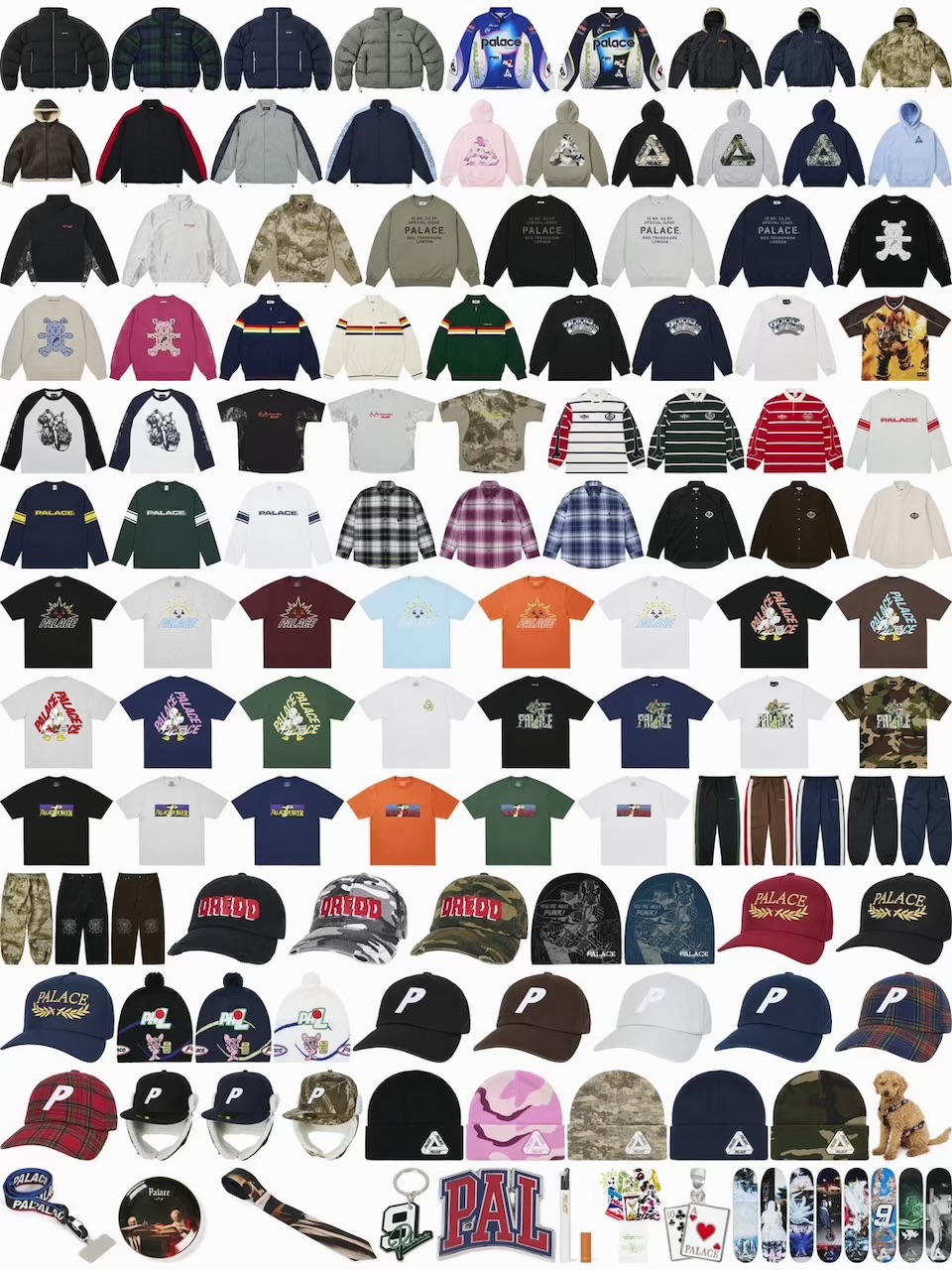 PALACE SKATEBOARDS “WINTER 26” Week1 が国内10月3日より発売 | UP TO
