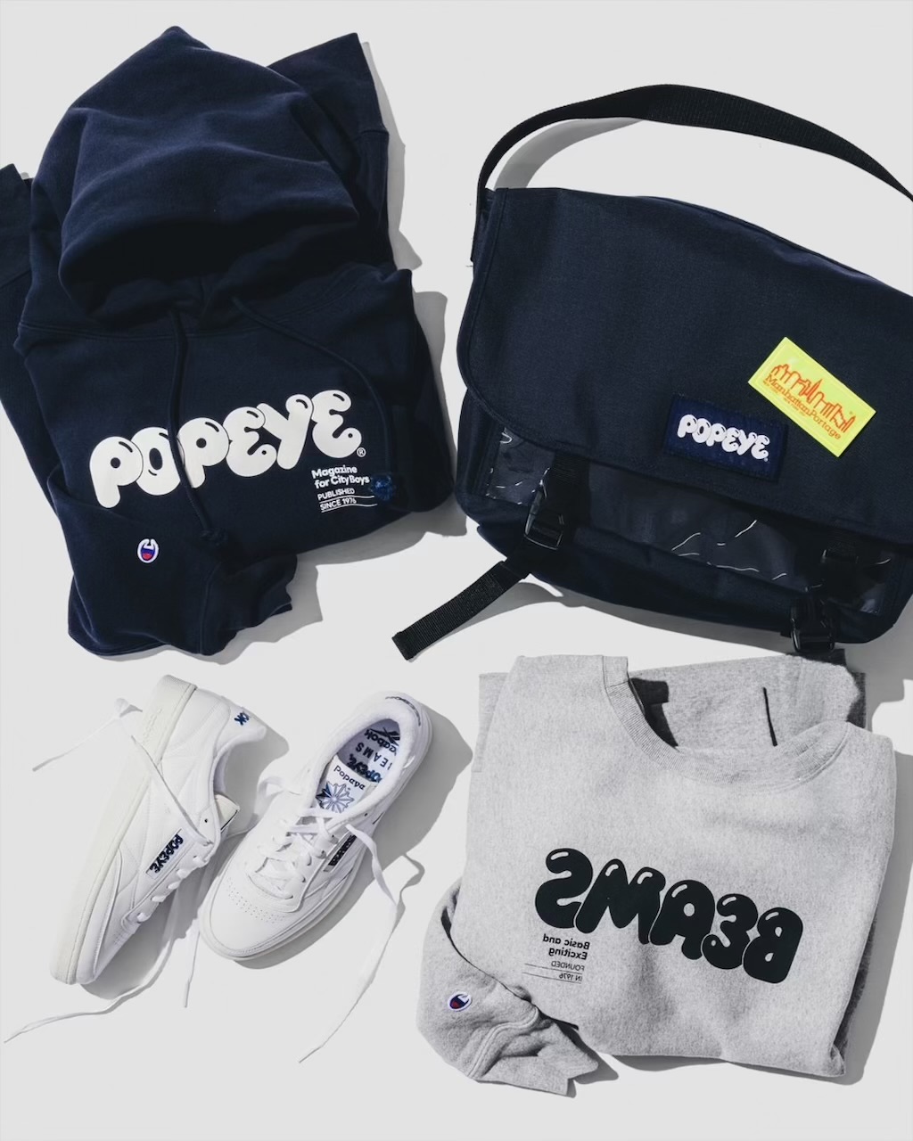 POPEYE x BEAMS 創業50周年と創刊50周年を記念した特別コレクションが