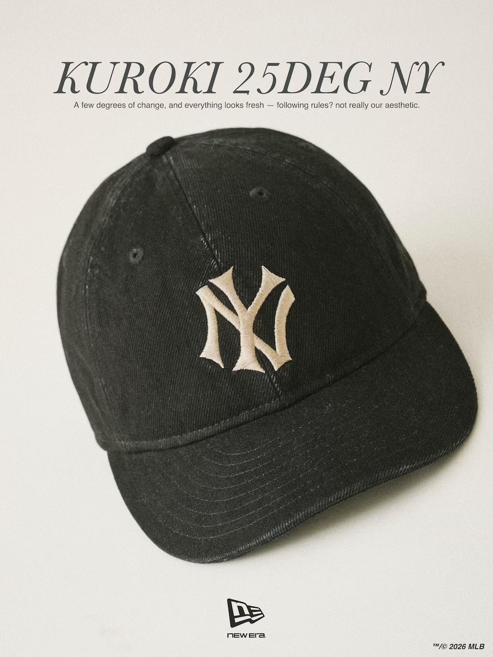 New Era® x JOURNAL STANDARD 26AW 岡山KUROKIのブラックデニムを採用